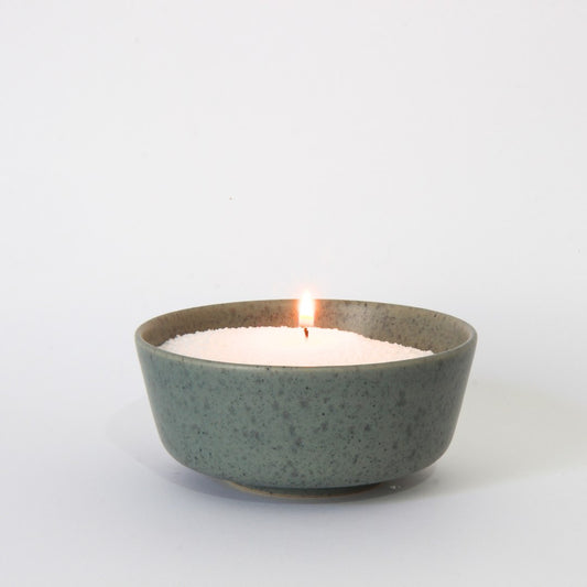 Base de vela azul para velas ecologicas.